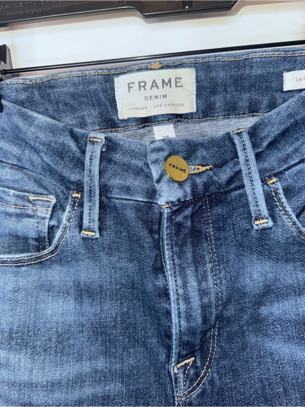 FRAME Denim Le Crop Mini Boot Jeans Size 25 Somerset Wash Cropped - Picture 10 of 17